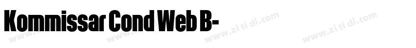 Kommissar Cond Web B字体转换